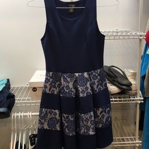 Girls navy dress